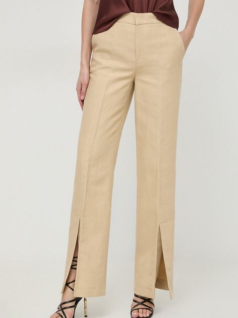 Twinset spodnie z domieszką lnu - zdjęcie produktu nr 1