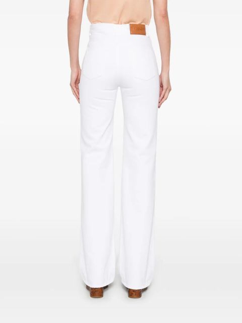 Chloé high-waisted straight-leg jeans - White