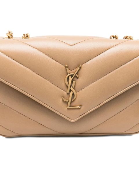 Saint Laurent small Loulou Matelassé shoulder bag - Neutrals