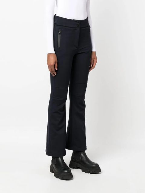 Yves Salomon soft-shell fitted trousers - Blue