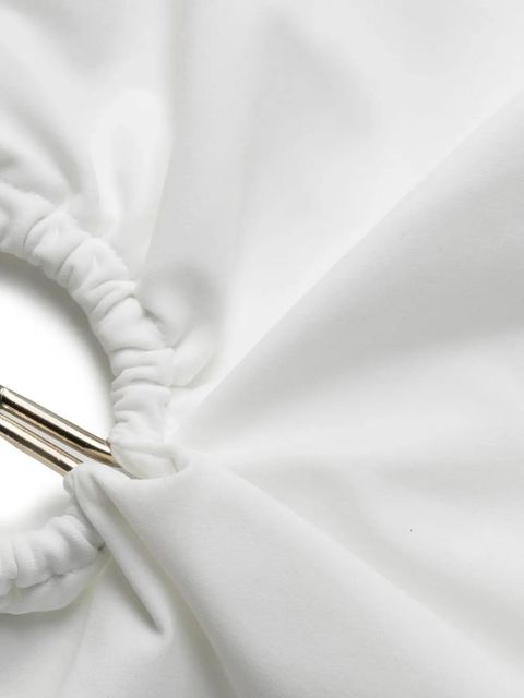 Christopher Esber square neck cut-out swimsuit - White