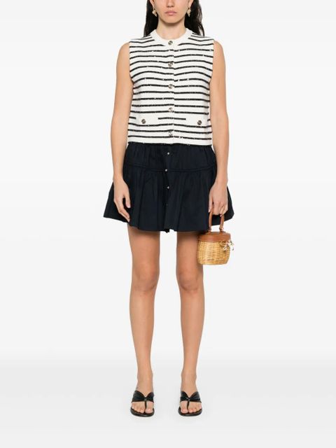 Maje striped vest - White - zdjęcie produktu nr 2