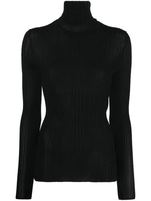 TOM FORD roll-neck ribbed-knit jumper - Black - zdjęcie produktu nr 1