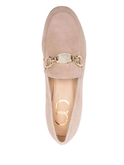 Casadei suede loafers - Neutrals