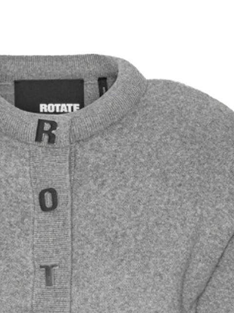 ROTATE BIRGER CHRISTENSEN logo-embellished cardigan - Grey - zdjęcie produktu nr 2