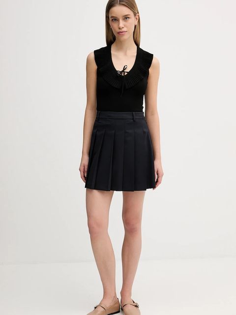 Sisley bluzka damska kolor czarny gładka 1H7PMH00K - zdjęcie produktu nr 2