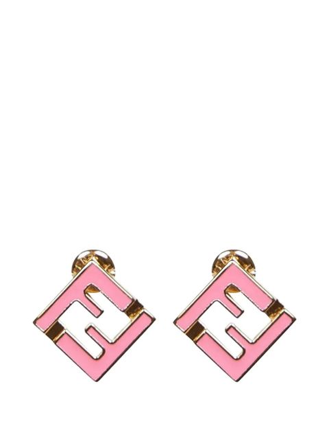 FENDI FF logo earrings - Gold - zdjęcie produktu nr 1
