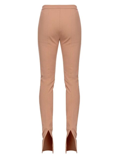 PINKO skinny-cut ankle-slits trousers - Neutrals