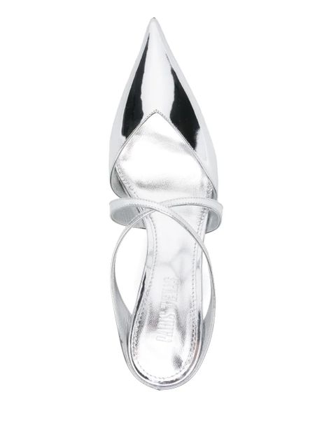 Paris Texas 85mm Laila mules - Silver