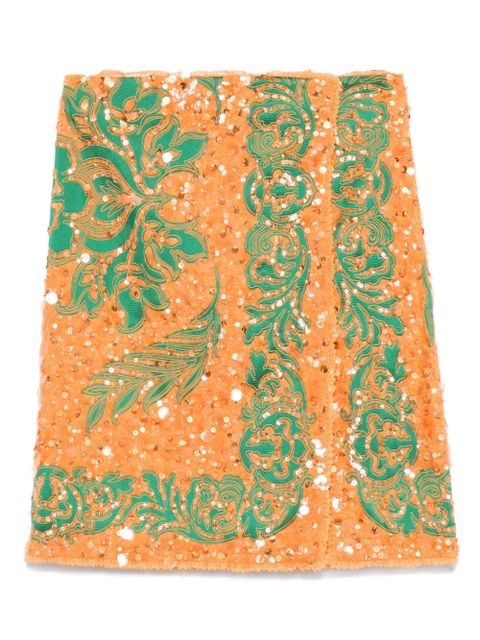ETRO sequinned mini skirt - Orange - zdjęcie produktu nr 1