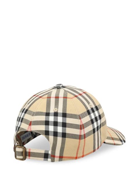 Burberry check cap - Neutrals