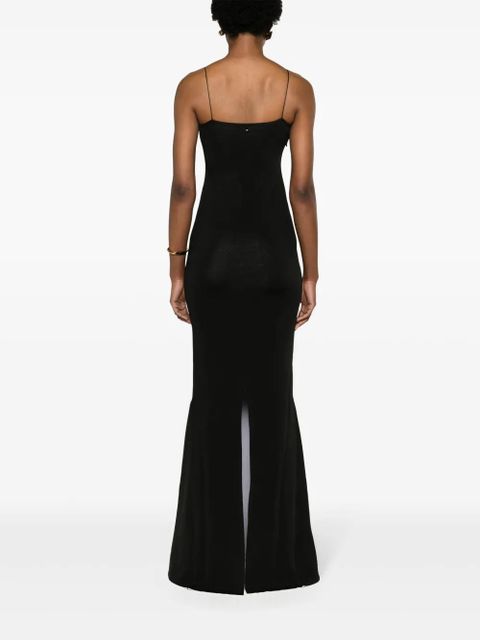 Jacquemus Aro draped maxi dress - Black