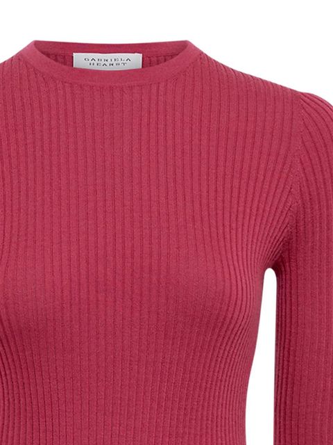 Gabriela Hearst Browning ribbed-knit T-shirt - Pink