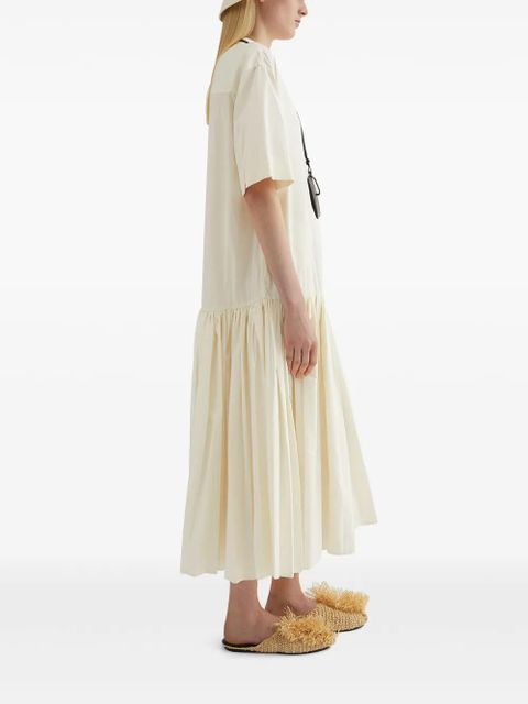 Jil Sander cotton shirt dress - Neutrals - zdjęcie produktu nr 2