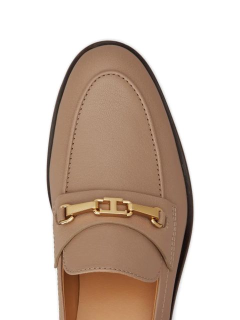 Tod's gold-tone hardware loafers - Brown