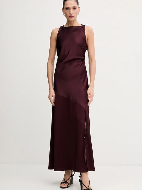 Gestuz sukienka kolor bordowy maxi rozkloszowana 10910802 - zdjęcie produktu nr 1