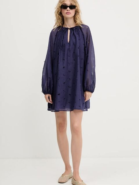 Stine Goya sukienka kolor fioletowy mini rozkloszowana SG-PF25-D149-1608 - zdjęcie produktu nr 2