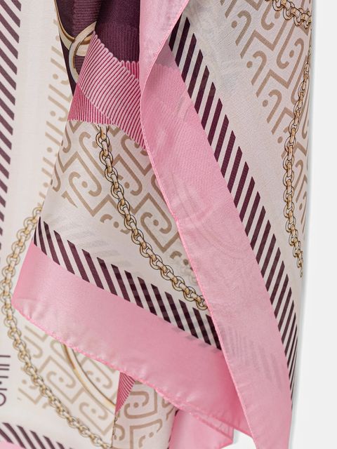 Liu Jo chusta damska kolor różowy wzorzysta 2A6055 T2745