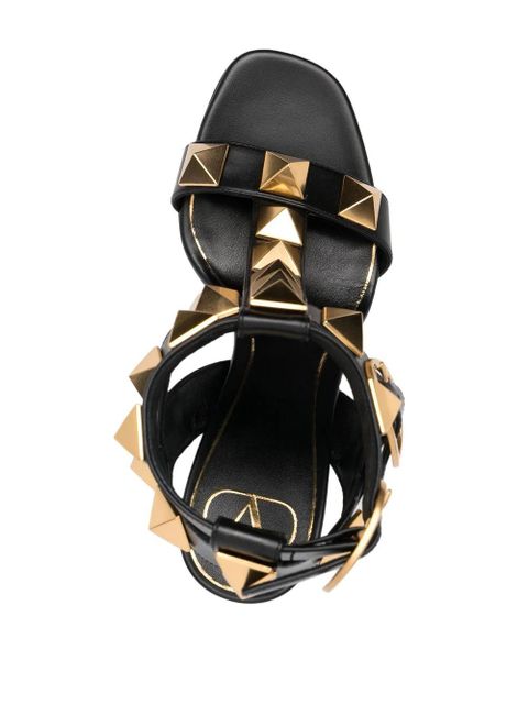Valentino Garavani Roman Stud 100mm sandals - Black - zdjęcie produktu nr 2
