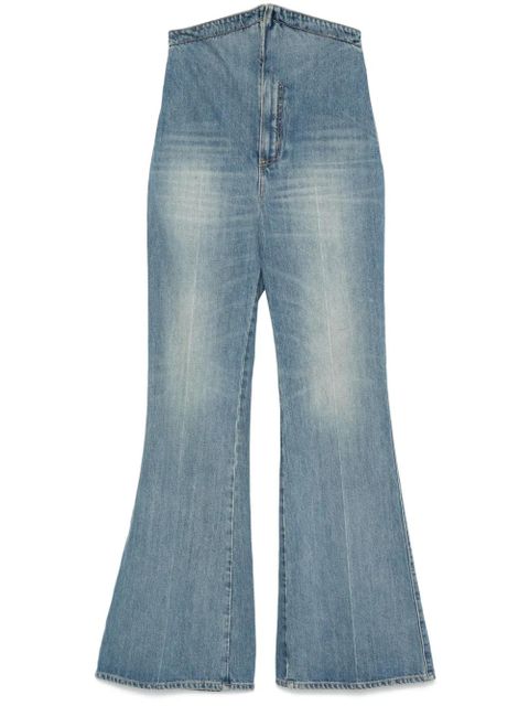 Alexander McQueen Fold Over Waist jeans - Blue - zdjęcie produktu nr 1