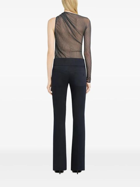 Courrèges striped mesh top - Black - zdjęcie produktu nr 2