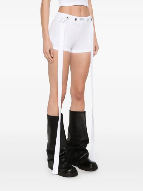 Jean Paul Gaultier logo-patch shorts - White - zdjęcie produktu nr 2