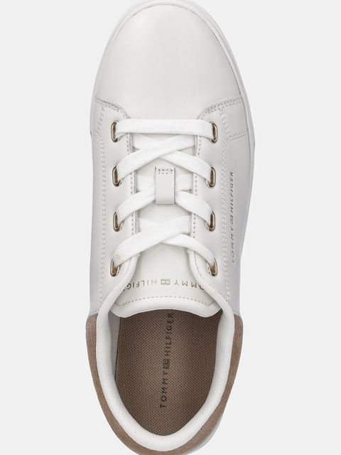 Tommy Hilfiger sneakersy skórzane CASUAL CUPSOLE SNEAKER damskie kolor biały FW0FW08816