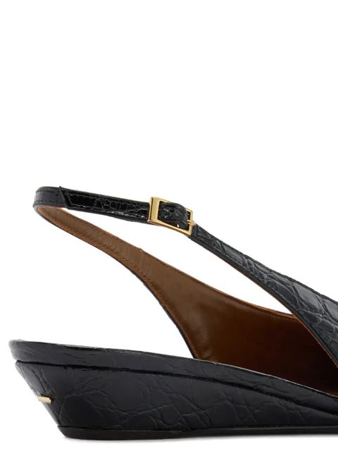 Giuseppe Zanotti Virginia Wedge crocodile-print pumps - Black