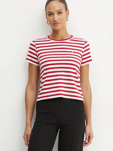 Karl Lagerfeld t-shirt bawełniany IKON - zdjęcie produktu nr 1