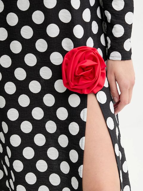 The Sleeper sukienka kolor czarny midi prosta DNDR02G097R