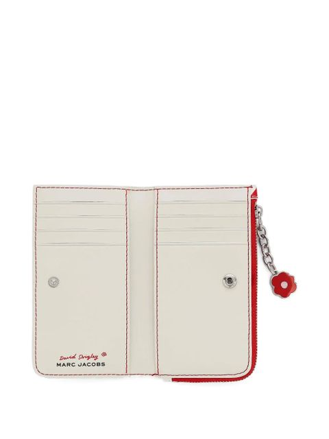 Marc Jacobs x David Shrigley flower-charm wallet - White
