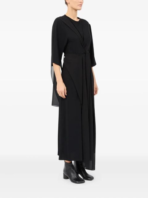 MM6 Maison Margiela asymmetric midi dress - Black
