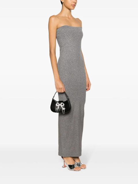 Self-Portrait bow-embellished shoulder bag - Black - zdjęcie produktu nr 2