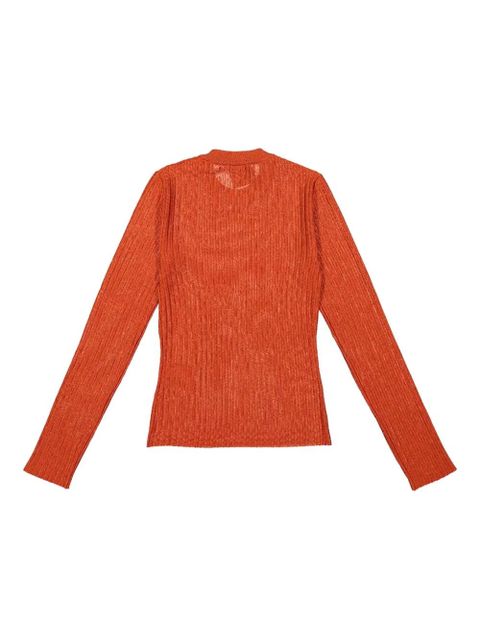 Givenchy ribbed crew-neck sweater - Orange - zdjęcie produktu nr 2