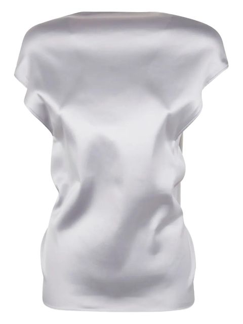 Sportmax draped satin top - Neutrals - zdjęcie produktu nr 1