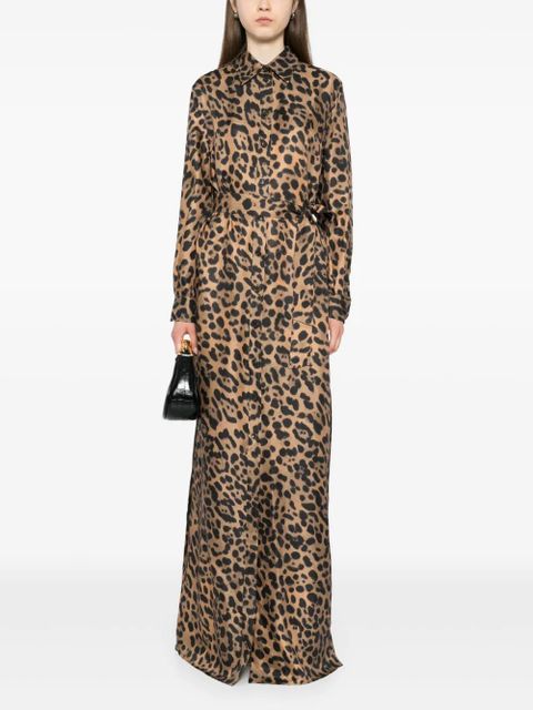 TOM FORD leopard-print dress - Brown