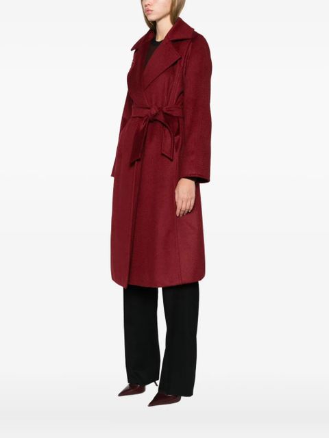 Max Mara notched-lapel coat - Red