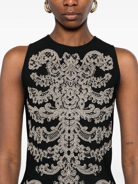 Alexander McQueen sleeveless mini dress - Black