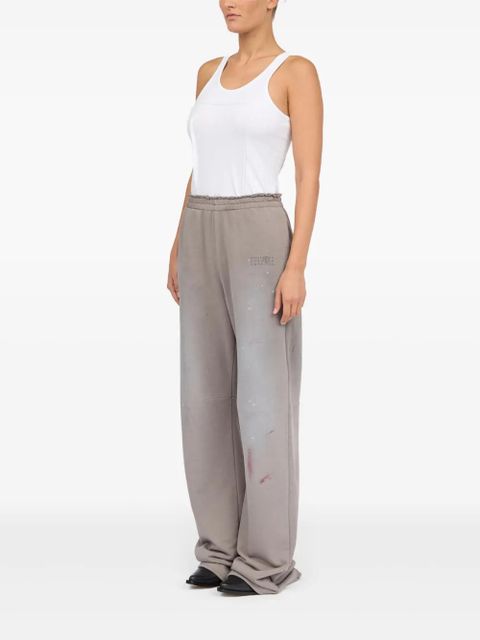 MM6 Maison Margiela paint-splatter track pants - Neutrals