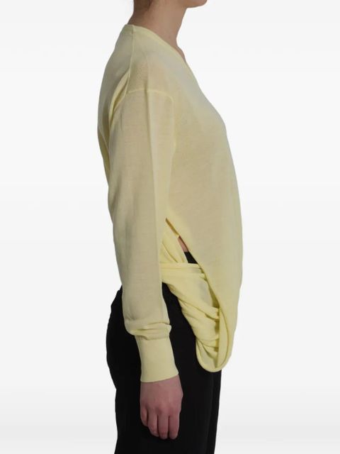 LOEWE logo-embroidered sweater - Yellow