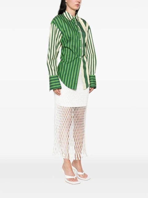 Simon Miller Loch striped button-up shirt - Green