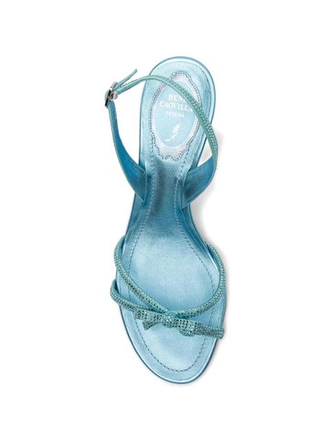 René Caovilla 80mm embellished sandals - Blue