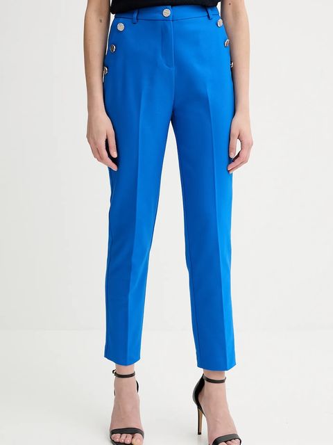 Morgan spodnie damskie kolor fioletowy fason cygaretki medium waist PKY.F - zdjęcie produktu nr 1