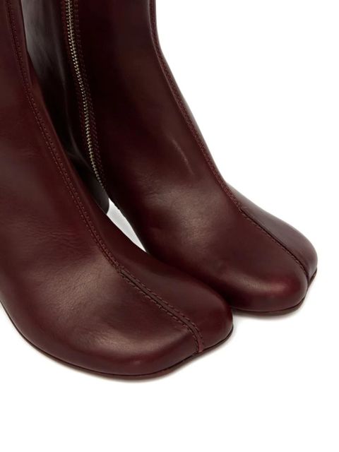 MM6 Maison Margiela 70mm Anatomic Stitch ankle boots - Brown