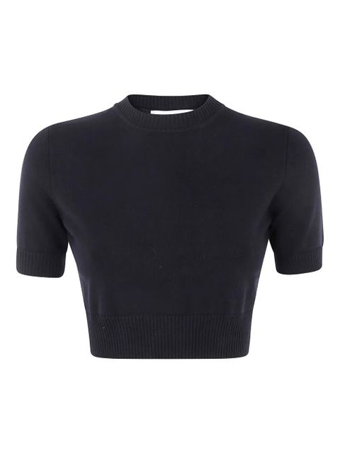 Sportmax short-sleeve crop top - Black - zdjęcie produktu nr 1