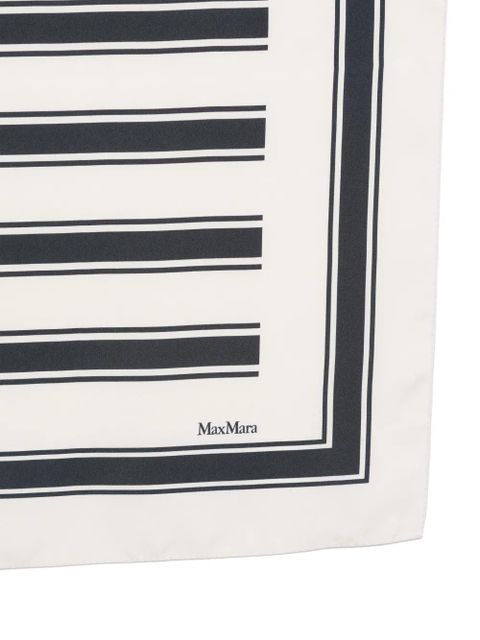 Max Mara striped scarf - Neutrals - zdjęcie produktu nr 2