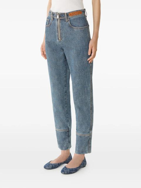 Lanvin five-pockets zip jeans - Blue