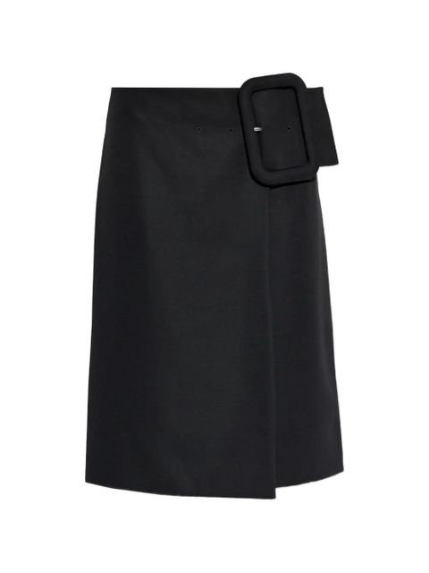 AMI Paris buckle midi skirt - Black - zdjęcie produktu nr 1