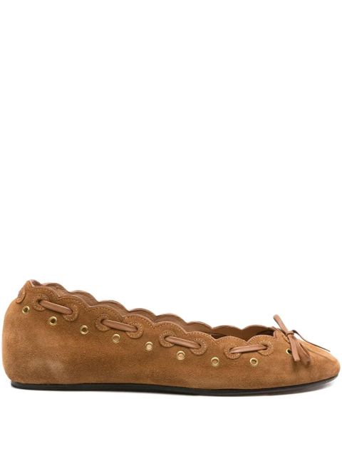ISABEL MARANT Balfy suede ballet flats - Brown - zdjęcie produktu nr 1