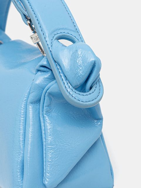 Kenzo torebka skórzana kolor niebieski FF62SA808L02